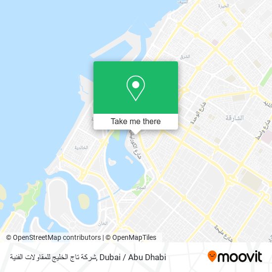 شركة تاج الخليج للمقاولات الفنية map