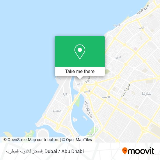 الممتاز للأدويه البيطريه map