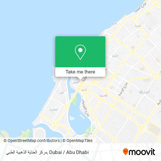 مركز العناية الذهبية الطبي map