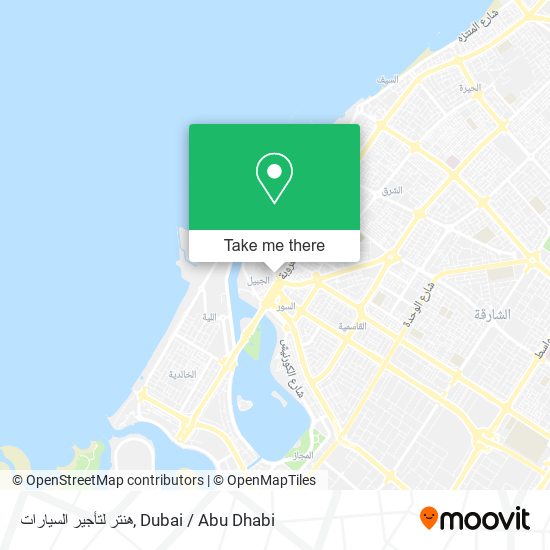 هنتر لتأجير السيارات map