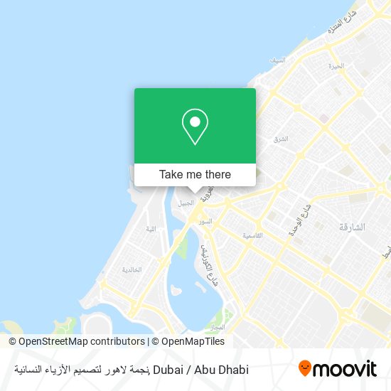 نجمة لاهور لتصميم الأزياء النسائية map