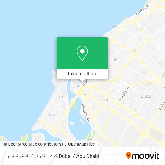 كوكب الشرق للخياطة والتطريز map