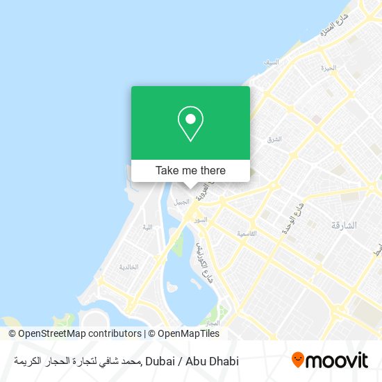 محمد شافي لتجارة الحجار الكريمة map