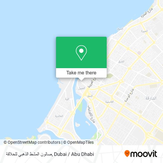 صالون المشط الذهبي للحلاقة map