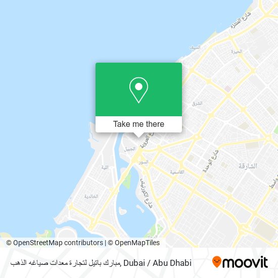 مبارك باتيل لتجارة معدات صياغه الذهب map