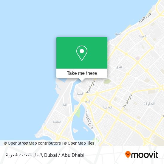 اليابان للمعدات البحرية map