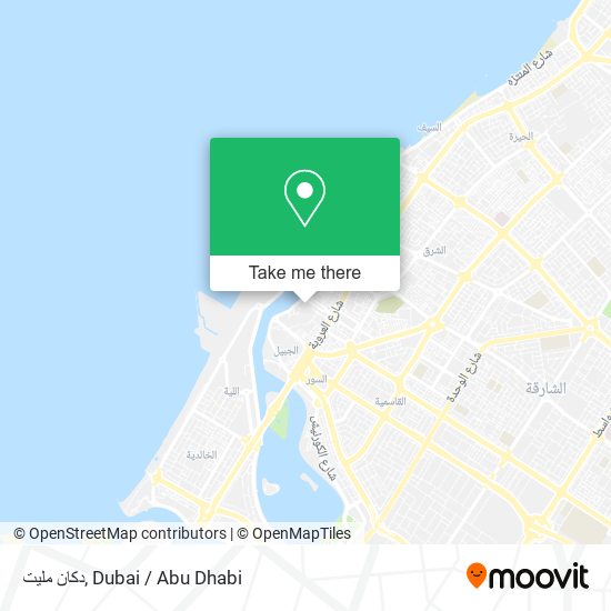 دكان مليت map