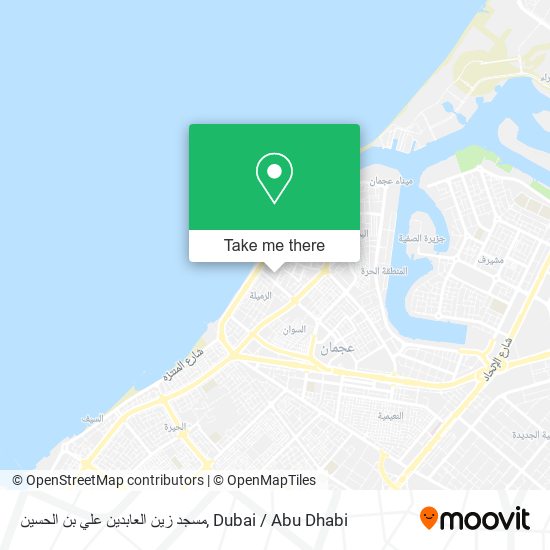 مسجد زين العابدين علي بن الحسين map