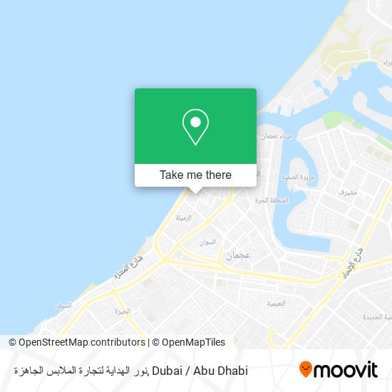 نور الهداية لتجارة الملابس الجاهزة map