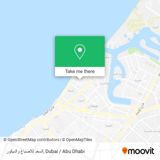 السعد للاصباغ والديكور map