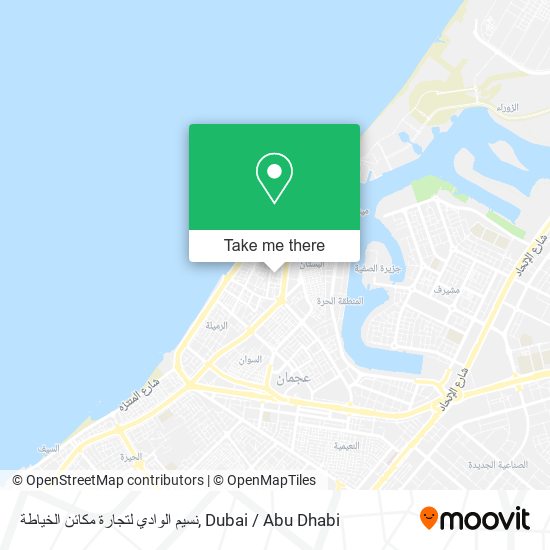 نسيم الوادي لتجارة مكائن الخياطة map