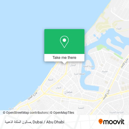 صالون الملكة الذهبية map