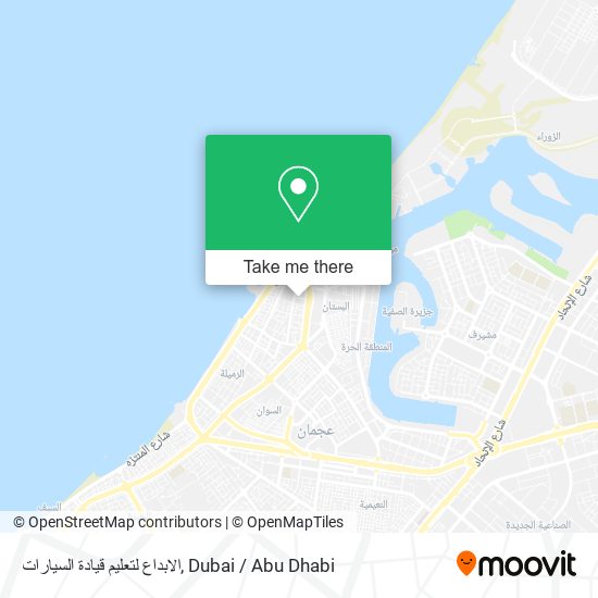 الابداع لتعليم قيادة السيارات map