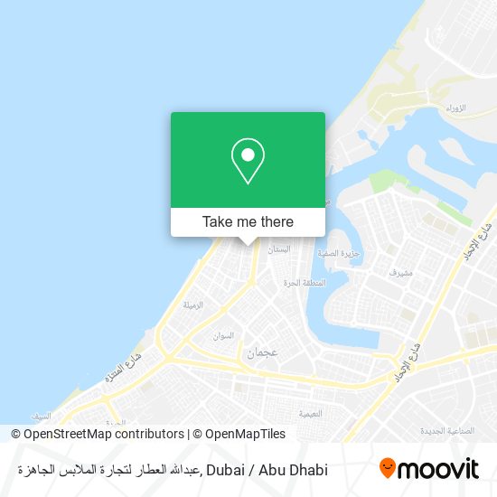 عبدالله العطار لتجارة الملابس الجاهزة map