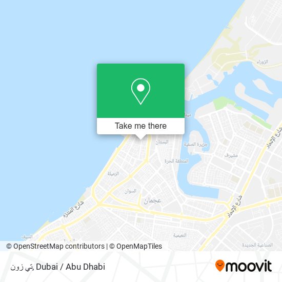 تي زون map