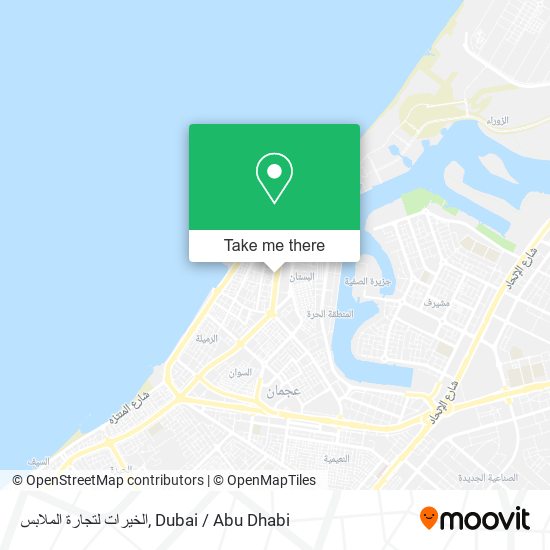 الخيرات لتجارة الملابس map