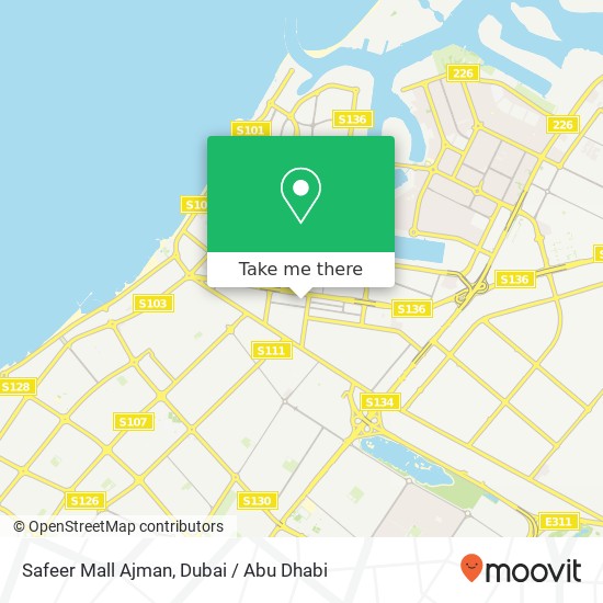 Safeer Mall Ajman map