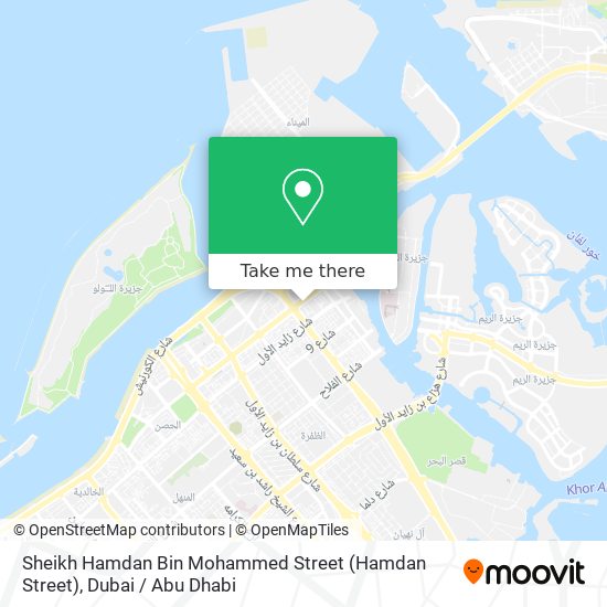 Sheikh Hamdan Bin Mohammed Street (Hamdan Street) map