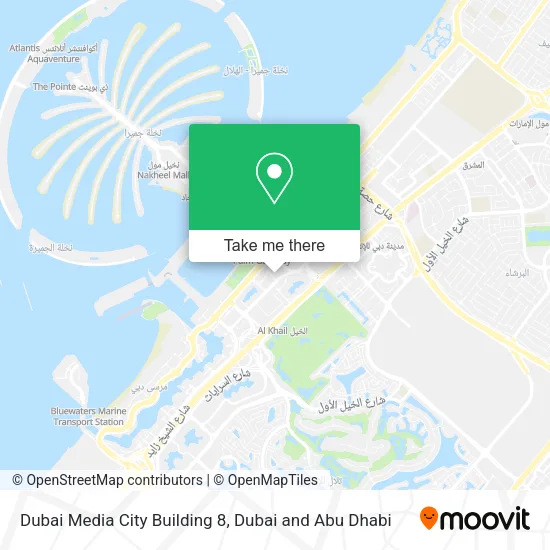 Dubai Media City Building 8 map