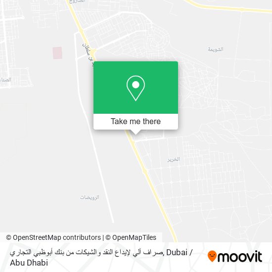 صراف آلي لإيداع النقد والشيكات من بنك أبوظبي التجاري map