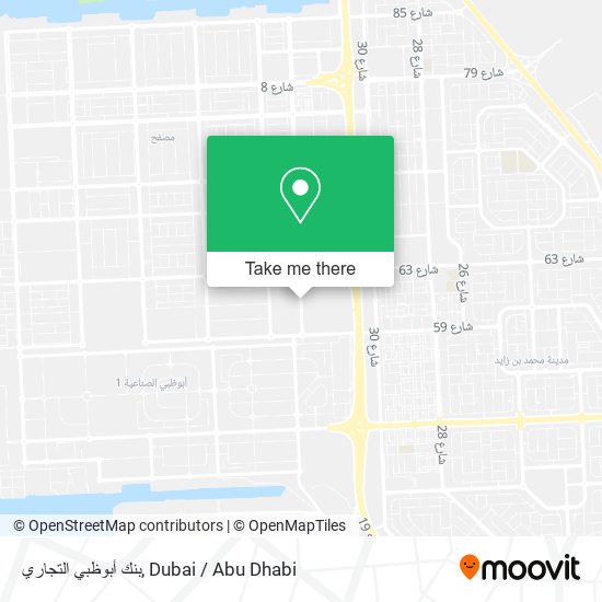 بنك أبوظبي التجاري map