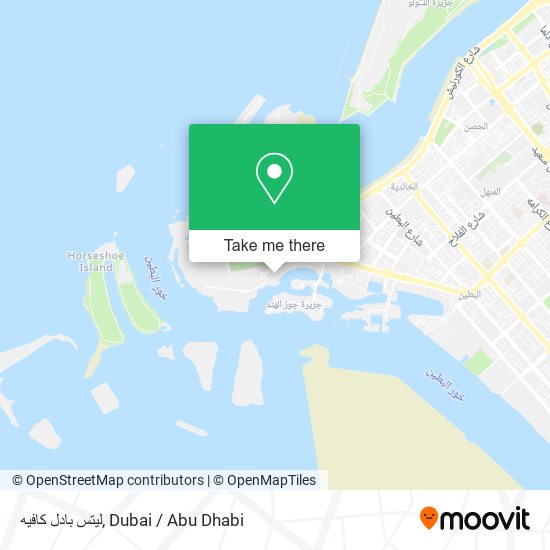 ليتس بادل كافيه map