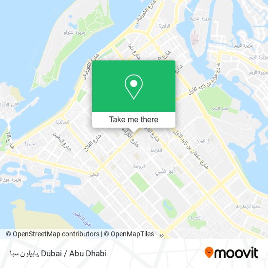 بابيلون سبا map