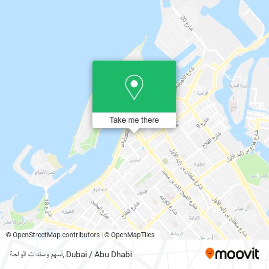 أسهم وسندات الواحة map