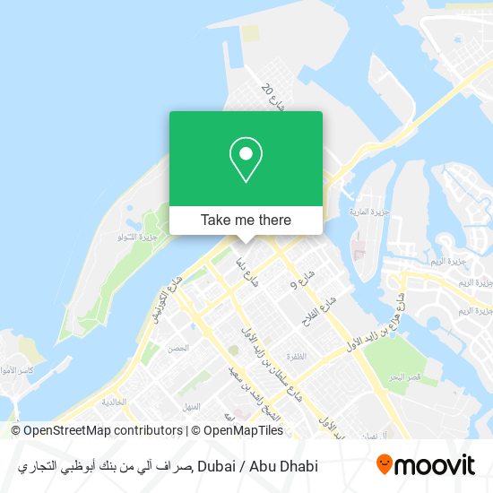 صراف آلي من بنك أبوظبي التجاري map