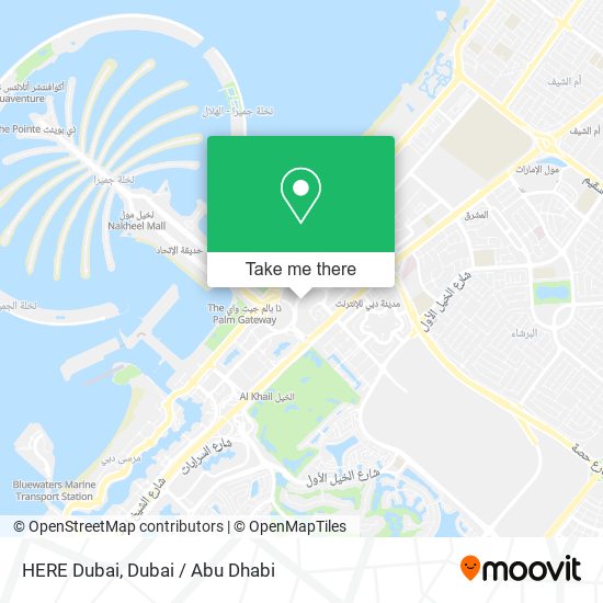 HERE Dubai map