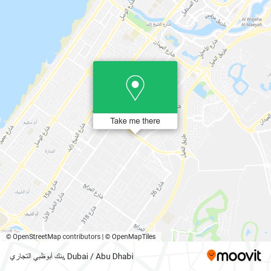 بنك أبوظبي التجاري map