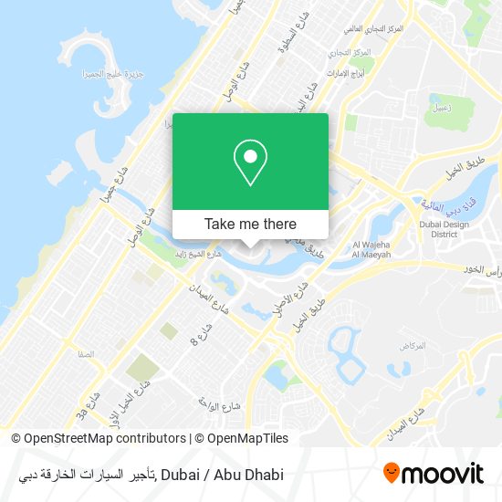 تأجير السيارات الخارقة دبي map