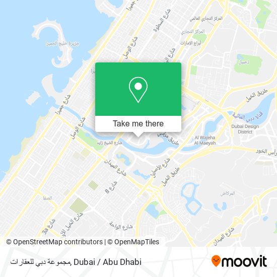 مجموعة دبي للعقارات map