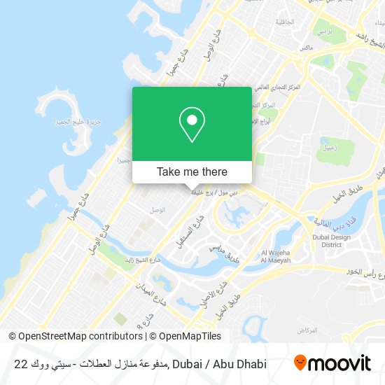 مدفوعة منازل العطلات - سيتي ووك 22 map