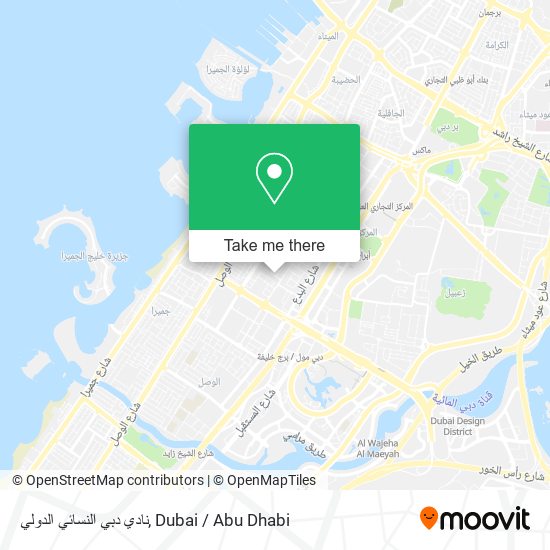 نادي دبي النسائي الدولي map