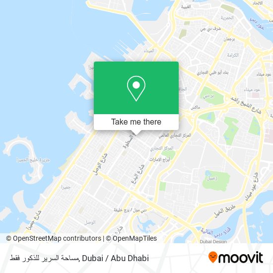 مساحة السرير للذكور فقط map