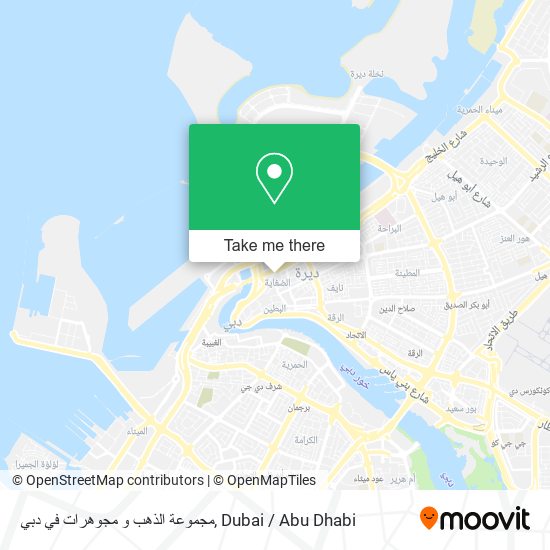مجموعة الذهب و مجوهرات في دبي map