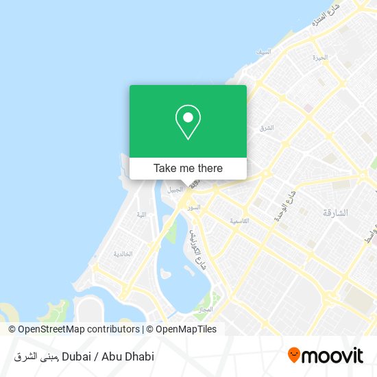 مبنى الشرق map