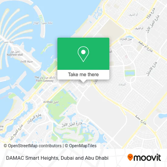 DAMAC Smart Heights map