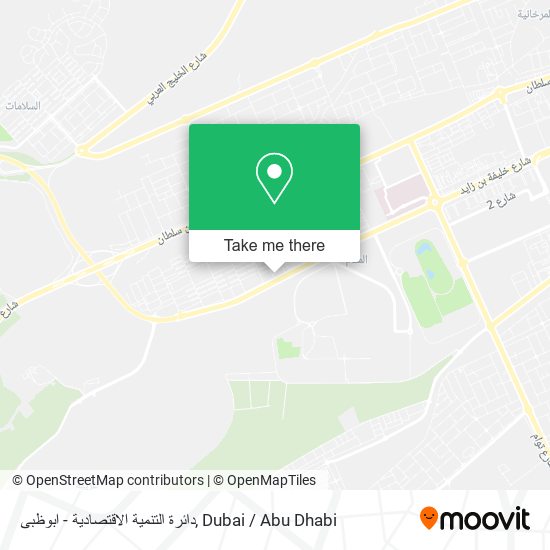 دائرة التنمية الاقتصادية - ابوظبى map