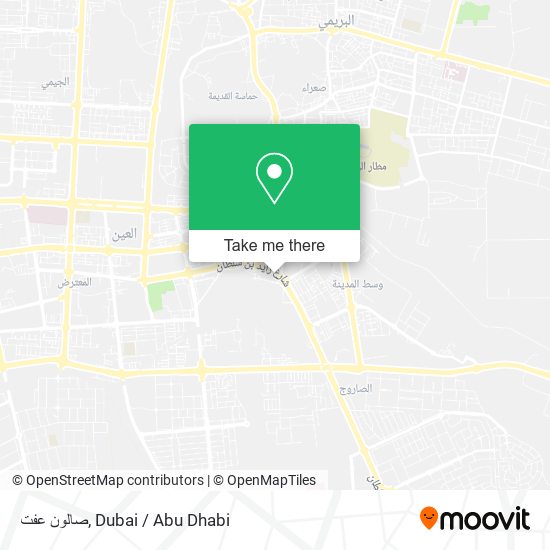 صالون عفت map