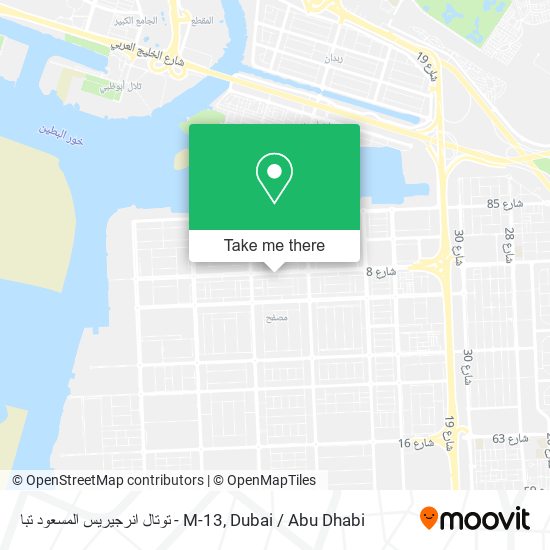 توتال انرجيريس المسعود تبا - M-13 map