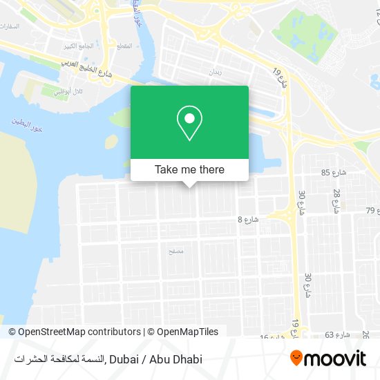 النسمة لمكافحة الحشرات map