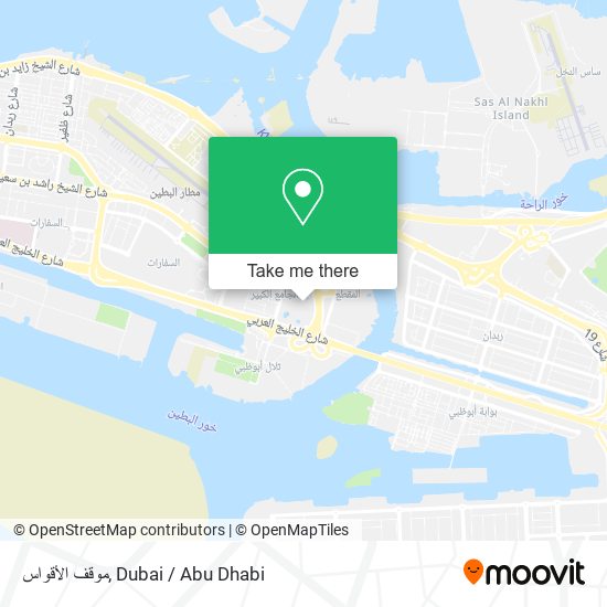 موقف الأقواس map
