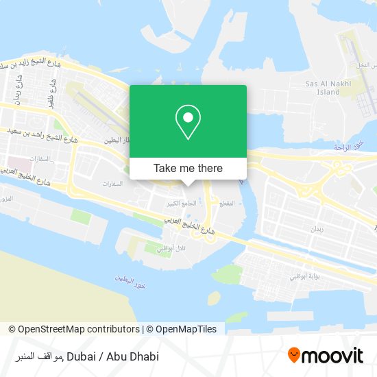 مواقف المنبر map