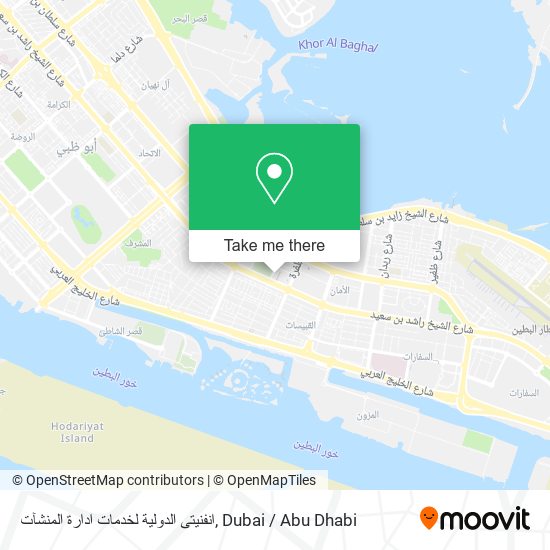 انفنيتى الدولية لخدمات ادارة المنشآت map