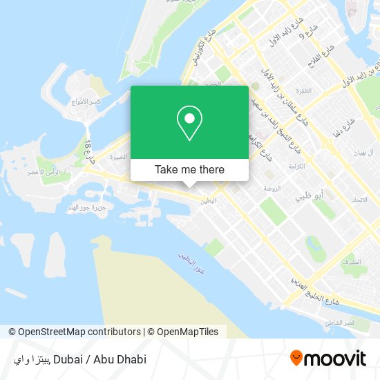 بيتزا واي map