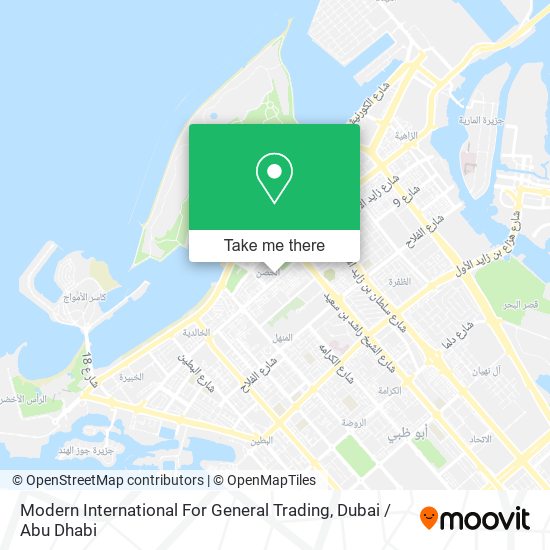 Modern International For General Trading map