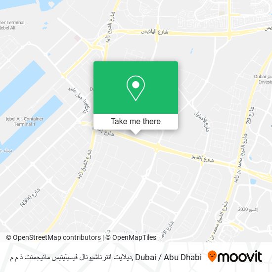 ديلايت انترناشيونال فيسيليتيس مانيجمنت ذ م م map