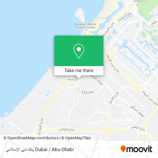 بنك دبي الإسلامي map